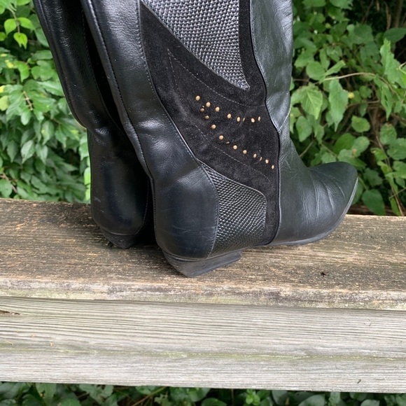 Vaneli Women’s Leather Black Boots Size 7AA - Picture 8 of 8